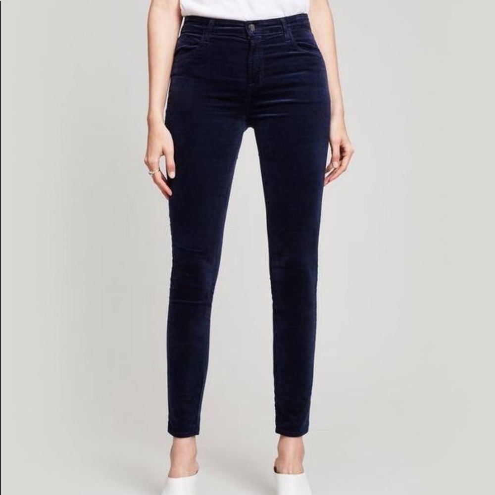 J Brand Maria High Rise Skinny in Dark Iris